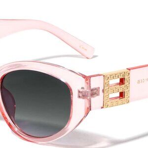 Women Sunglasses Pink Frame Fashion Designer Party Square Model Lentes Gafas New